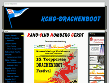 Tablet Screenshot of kchg-drachenboot.de